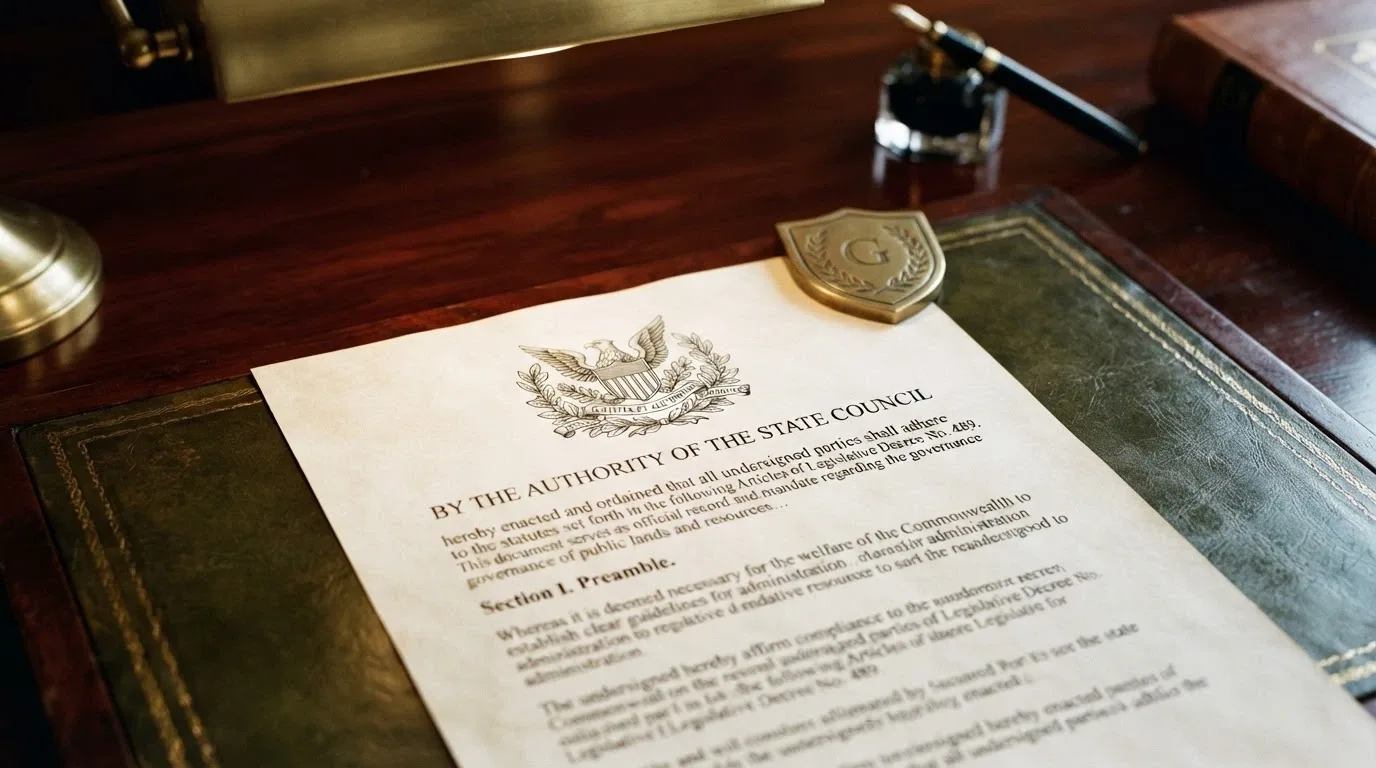 The Australian Government crest on a formal document, with the text Interactive Gambling Act visible