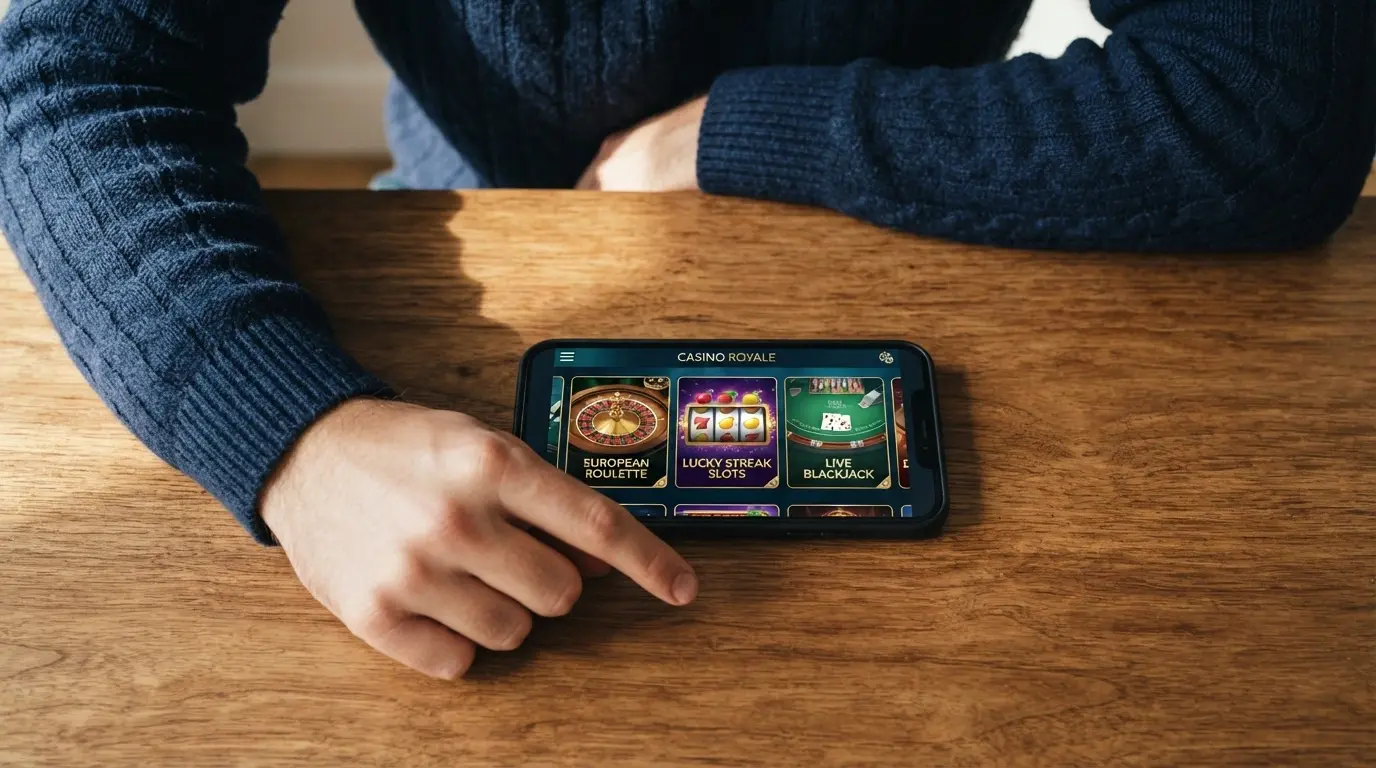 Ten casino brand cards arranged in a row, each showing a logo placeholder, a star rating and a key stat underneath