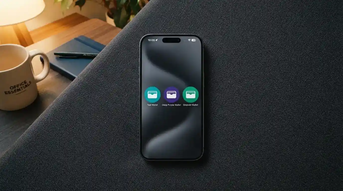 Skrill, MiFinity and eZeeWallet app icons on a smartphone home screen