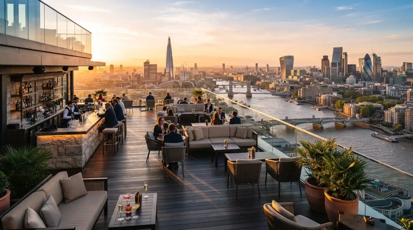 The open-air Sky Deck at The Star Brisbane, 100 metres above the street with city views